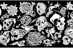 Adhd inspired creative designs tattoo idea
