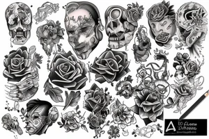 Adhd inspired creative designs tattoo idea