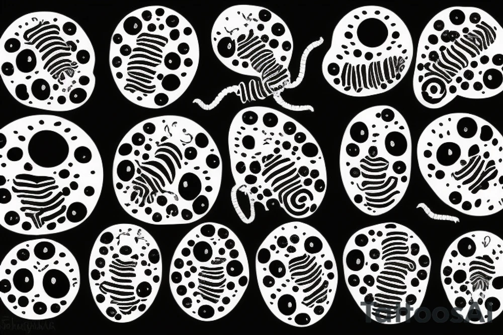 Centipede but it’s body is made of eyeballs tattoo idea