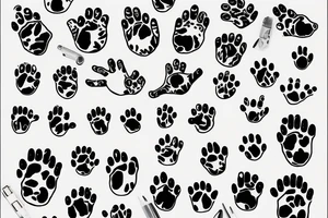 Dog paws tattoo idea