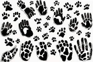 Dog paws tattoo idea