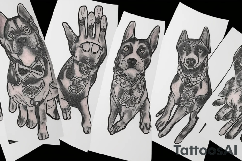 Dog paws tattoo idea