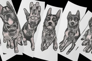 Dog paws tattoo idea