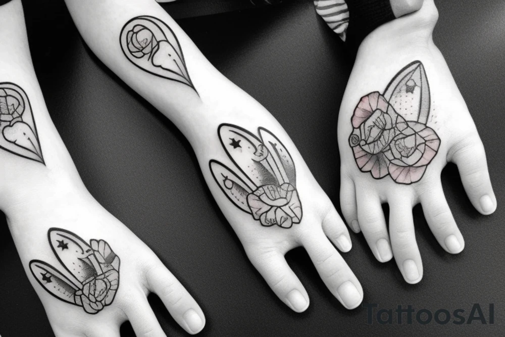 Dog paws tattoo idea
