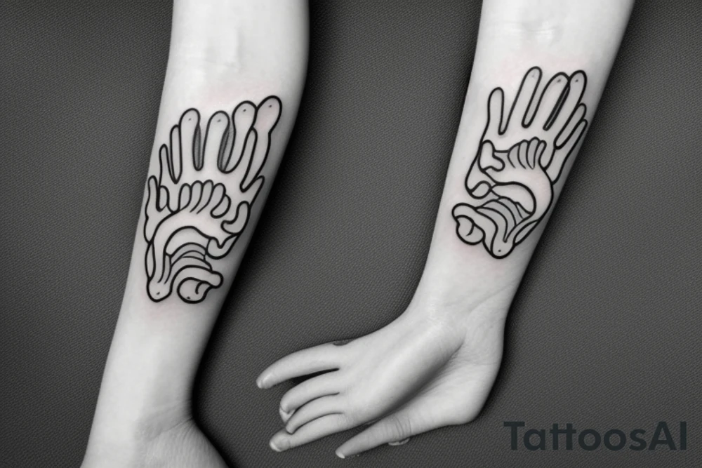 Dog paws tattoo idea