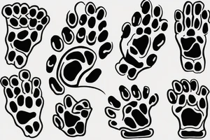 Dog paws tattoo idea
