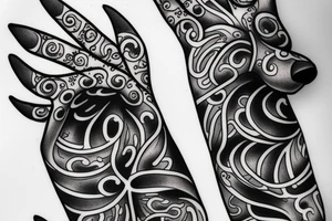 Dog paws tattoo idea