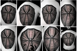 Scary spider tattoo idea