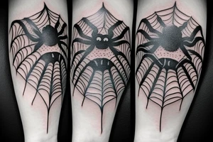 Scary spider tattoo idea