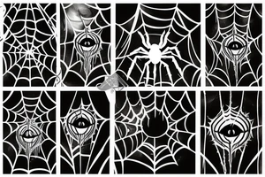 Scary spider tattoo idea
