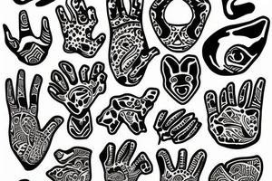 Dog paws tattoo idea