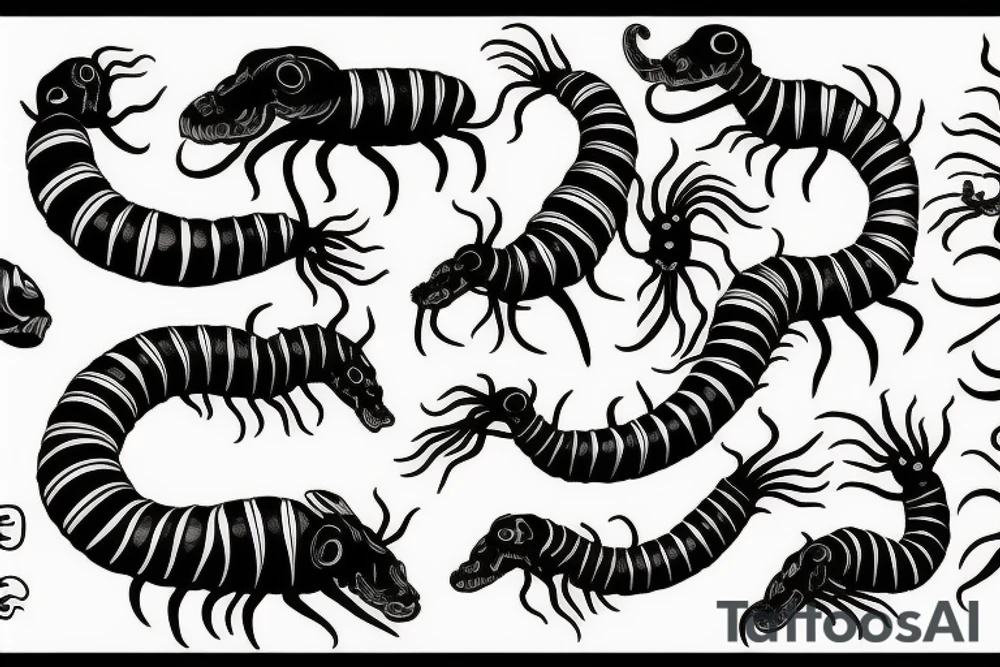 Centipede tattoo idea