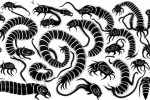 Centipede tattoo idea