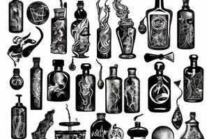 Potion bottle tattoo idea