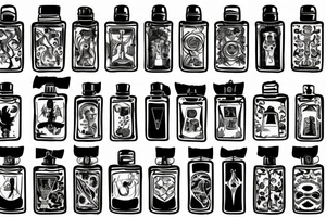 Potion bottle tattoo idea