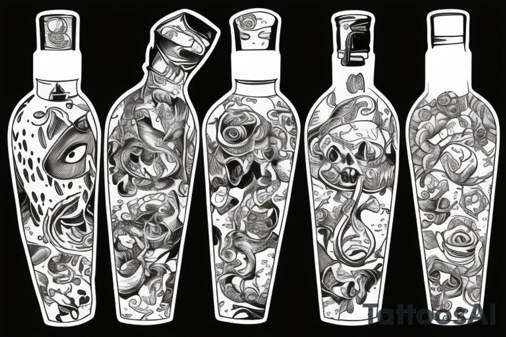 Potion bottle tattoo idea