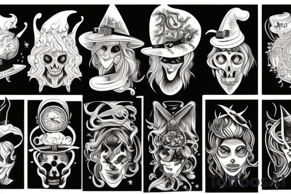 Witch hat tattoo idea
