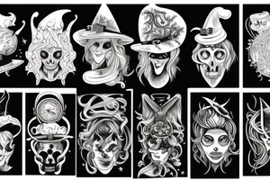 Witch hat tattoo idea