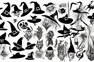 Witch hat tattoo idea