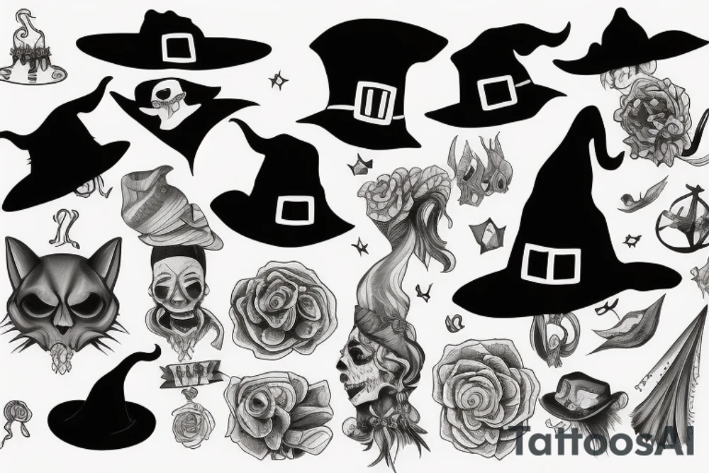 Witch hat tattoo idea