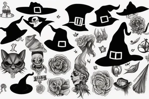Witch hat tattoo idea