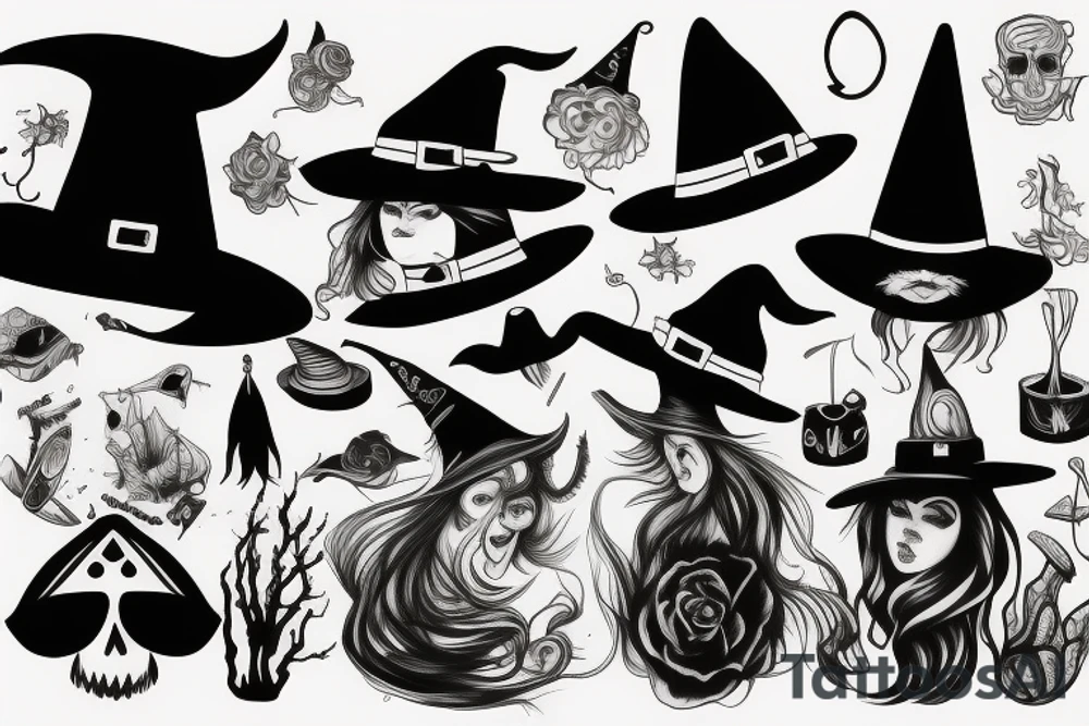Witch hat tattoo idea