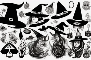 Witch hat tattoo idea