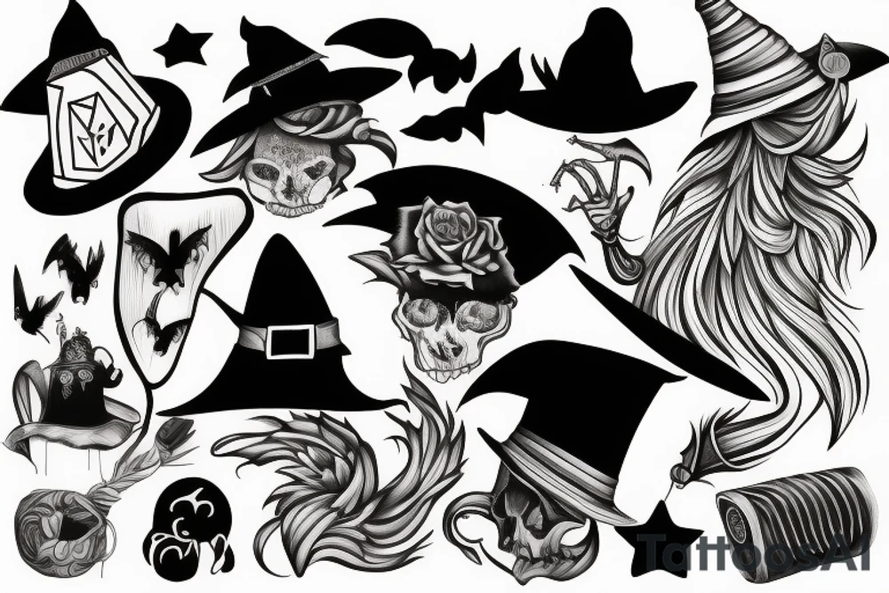 Witch hat tattoo idea