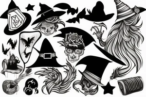 Witch hat tattoo idea