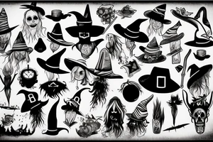 Witch hat tattoo idea
