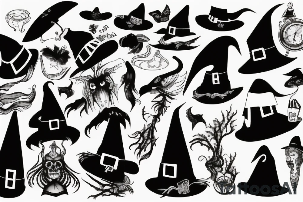 Witch hat tattoo idea