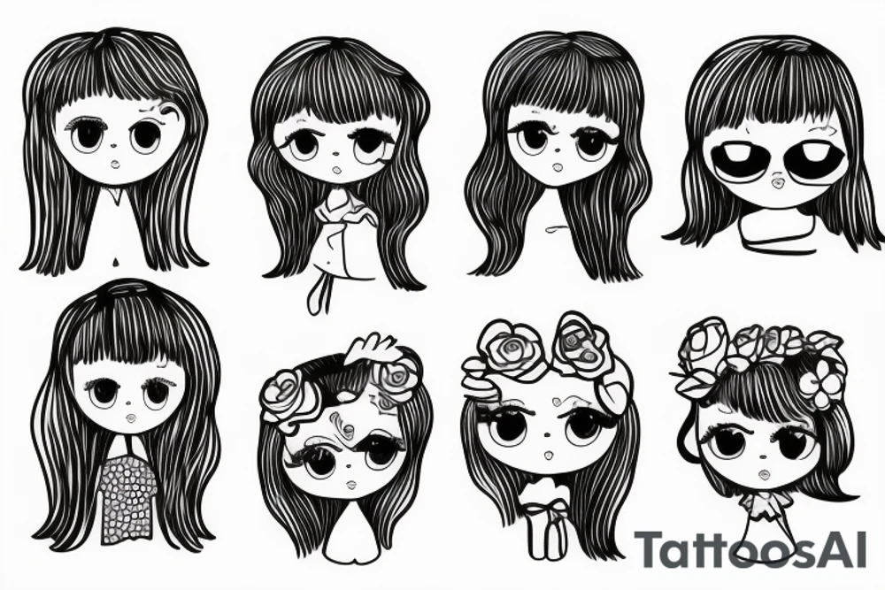 Little girl tattoo idea