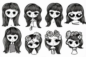 Little girl tattoo idea