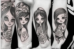 Little girl tattoo idea