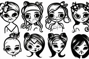 Little girl tattoo idea