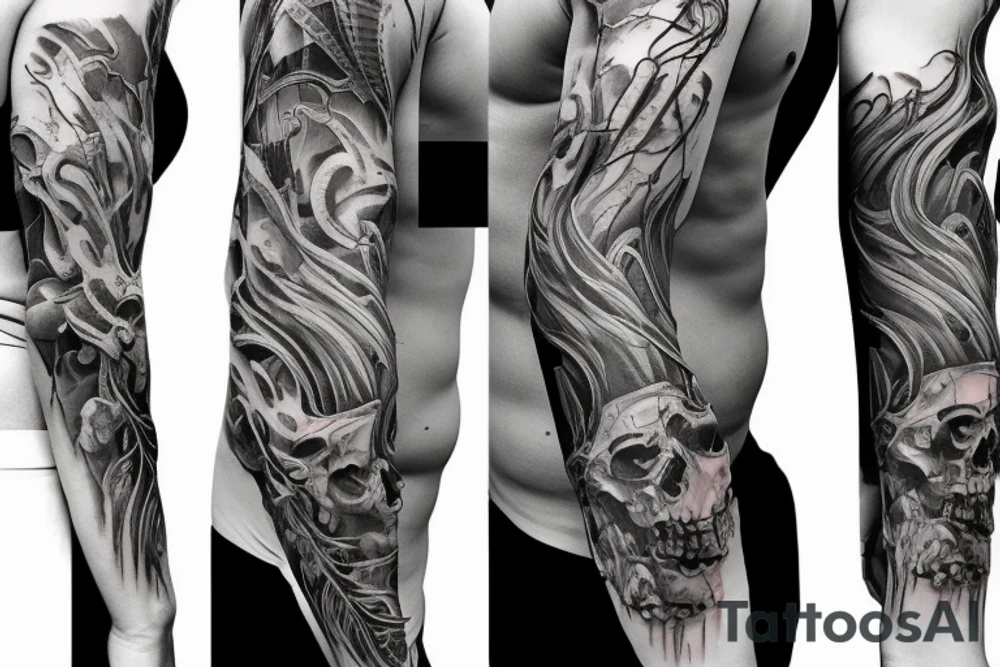 Human spine tattoo idea