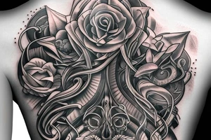 Human spine tattoo idea