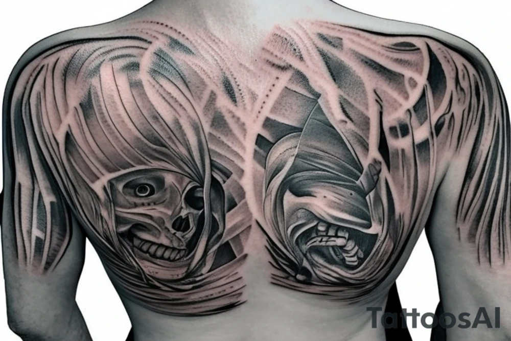 Human spine tattoo idea