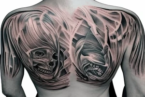 Human spine tattoo idea