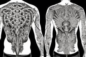 Human spine tattoo idea