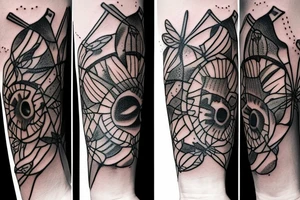 Moth and candle tattoo idea