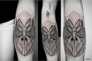 Moth and candle tattoo idea