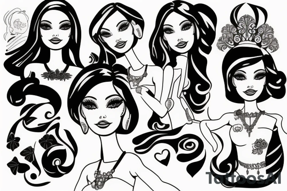 Barbie doll tattoo idea
