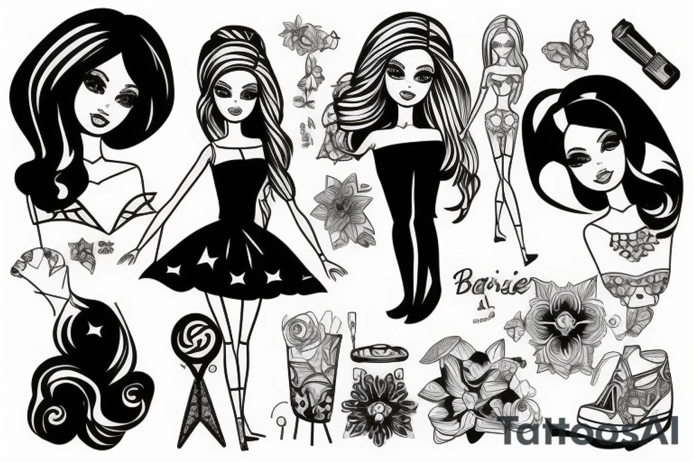 Barbie doll tattoo idea
