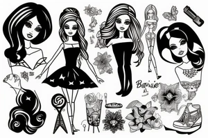Barbie doll tattoo idea