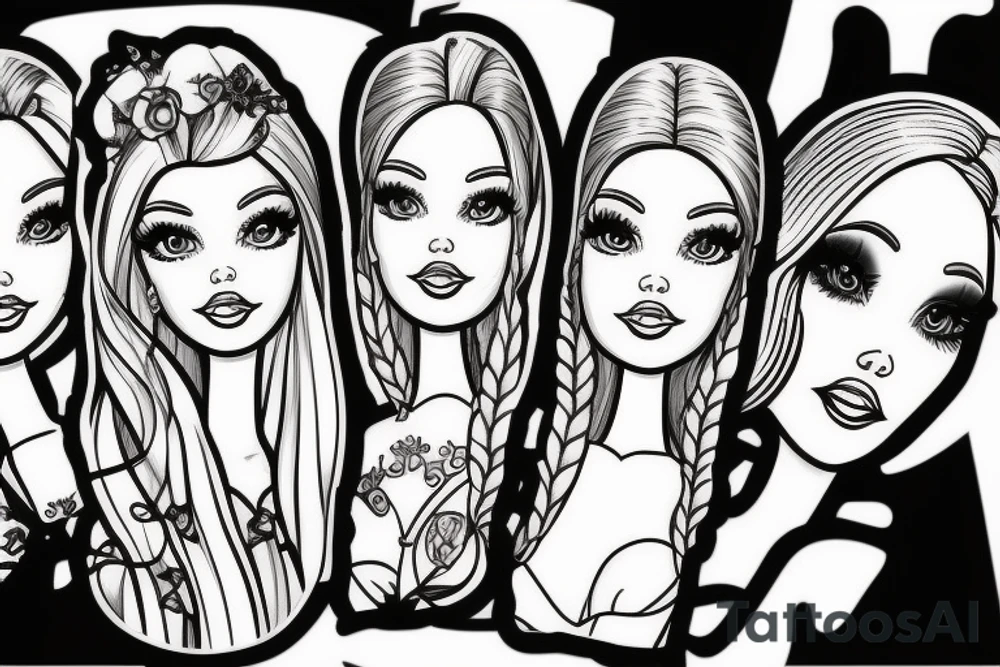 Barbie doll tattoo idea