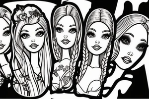 Barbie doll tattoo idea
