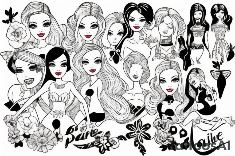 Barbie doll tattoo idea