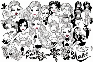 Barbie doll tattoo idea