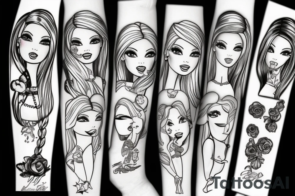 Barbie doll tattoo idea